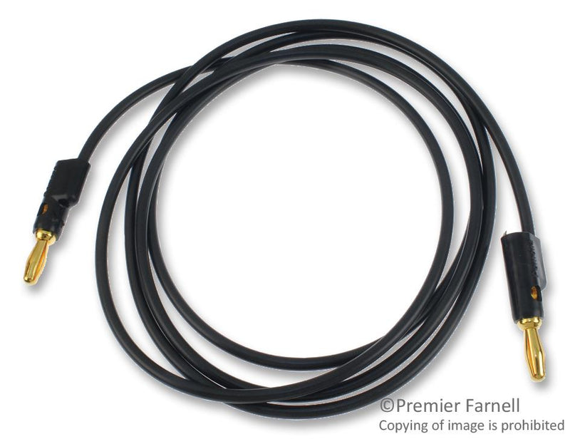 Pomona 2948-60-0 Patch Cord Stacking Banana Plug Black