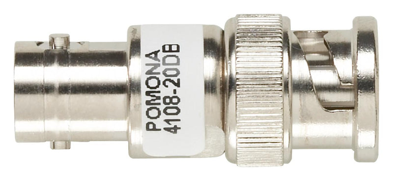 Pomona 4108-20DB RF / Coaxial Adapter BNC Plug Jack Straight 50 ohm