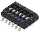 C & K COMPONENTS TDA06H0SB1 DIP / SIP Switch, 6 Circuits, SPST, SMD, TDA Series, DIP Sealed, 24 VDC