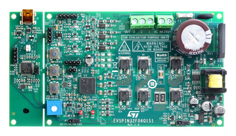 Stmicroelectronics EVSPIN32F06Q1S1 Evaluation Board STSPIN32F0601Q/TR Motor Control 3-Phase Pmsm / Bldc Inverter