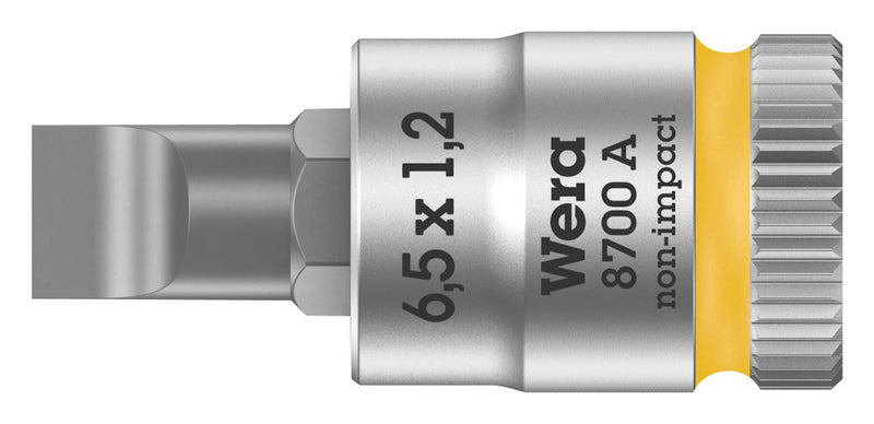 Wera 8700 1.2 X 6.5MM Hex Driver Bit Slotted 1.2mm x 6.5mm 28mm