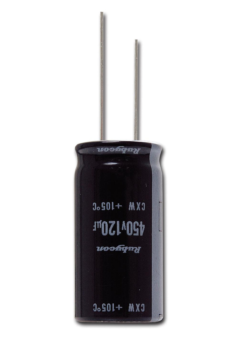 Rubycon 400CXW100MEFC14.5X40 Electrolytic Capacitor Miniature 100 &Acirc;&micro;F 400 V &plusmn; 20% Radial Leaded 5000 Hours @ 105&deg;C Polar