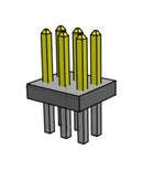 Samtec FTS-103-01-F-D . Pin Header Wire-to-Board 1.27 mm 2 Rows 6 Contacts Through Hole Straight FTS Series