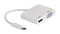 Multicomp PRO 83-22065 83-22065 USB Type C Plug to Hdmi VGA Receptacle Adapter 4Kx2K@30Hz 1920X1200@60H New