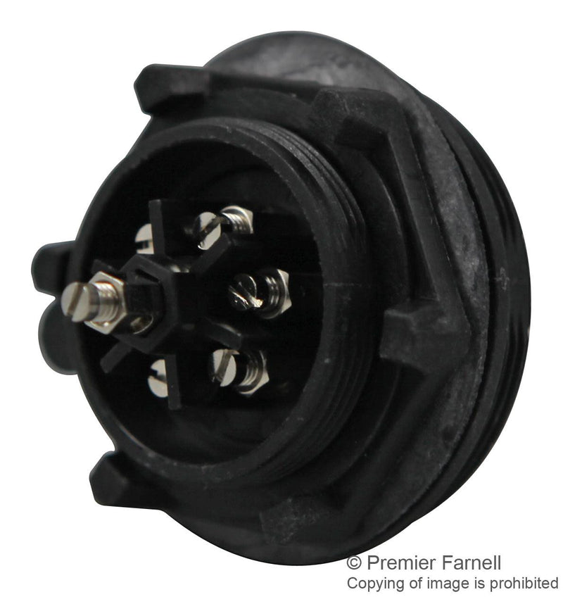 BULGIN PX0744/S Circular Connector, Buccaneer Standard Series, Panel Mount Receptacle, 7 Contacts, Screw Socket