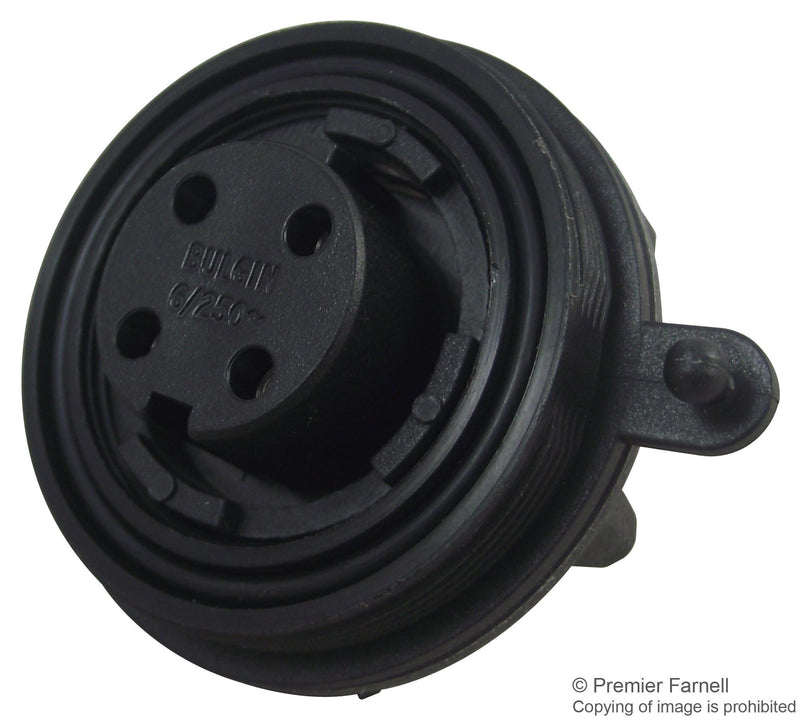 BULGIN PX0747/S Circular Connector, Buccaneer Standard Series, Panel Mount Receptacle, 4 Contacts, Screw Socket