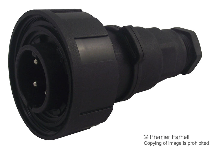 BULGIN PX0748/P Circular Connector, Buccaneer Standard Series, Cable Mount Plug, 4 Contacts, Screw Pin, Threaded