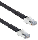 L-COM TRD824HFO-BLK-1 Double Shielded CAT5E Outdoor High Flex POE Industrial Ethernet Cable RJ45 BLK 1.0FT 97AC8857