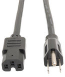 TRIPP-LITE P019-004 POWER CORD, NEMA 5-15P/IEC C15, 4FT, 15A