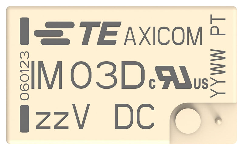 Axicom - TE Connectivity IM03DTS IM03DTS Power Relay Dpdt 5 VDC A IM Through Hole Non Latching