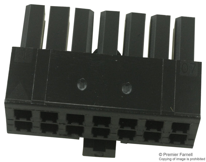 AMP - TE Connectivity 1-794617-4 1-794617-4 Connector Housing Micro MATE-N-LOK Receptacle 14 Ways 3 mm Connectors