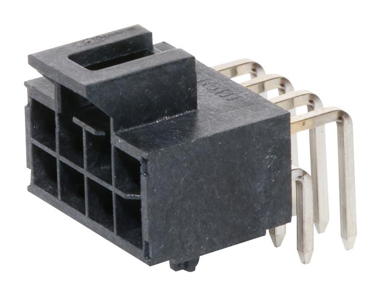 Molex 105314-1208 Wire-To-Board Connector 2.5 mm 8 Contacts Header Nano-Fit 105314 Series Through Hole 2 Rows