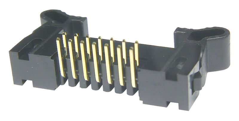 Multicomp PRO MP008667 Pin Header Wire-to-Board 2 mm Rows 14 Contacts Through Hole Right Angle MCP 2MM RA