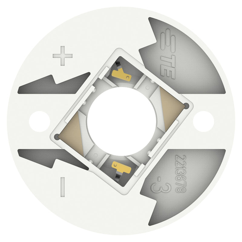 TE Connectivity 2213678-3 2213678-3 COB LED Holder For Use With Everlight Lumileds Nichia Sharp Leds 35mm Dia