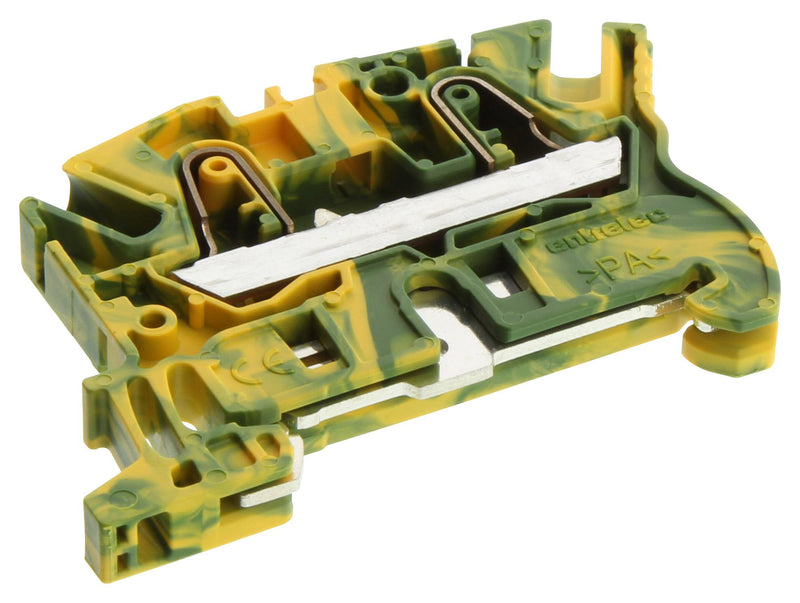 Entrelec - TE Connectivity 1SNK706150R0000 1SNK706150R0000 DIN Rail Mount Terminal Block 2 Ways 10 AWG 4 mm&Acirc;&sup2; Clamp