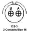 Amphenol Industrial MS3106R12S-3S. Circular Connector Plug Size 12S 2POS Cable