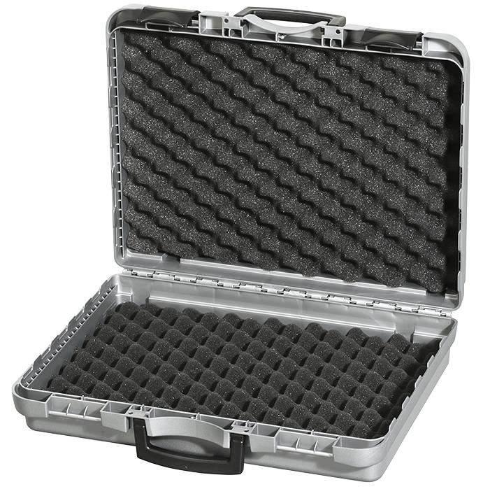 DURATOOL 17043H122.005.GPB Storage Case, Plastic, with Foam, Grey, 425mm x 342mm x 122mm