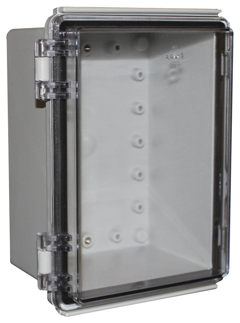 Camdenboss CHDX8-224C Plastic Enclosure Hinged Lid Multipurpose Polycarbonate 100 mm 135 185 IP66 IP67