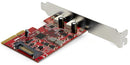 Startech PEXUSB312C3 Interface Card 10 Gbps USB C Pcie to 3.1 Gen 2 Type Windows/macOS/Linux