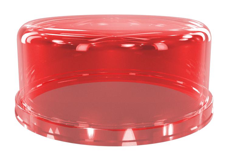 Amphenol FLS-C80-353-000 Dome Cover Luminaire 80MMX35MM RED