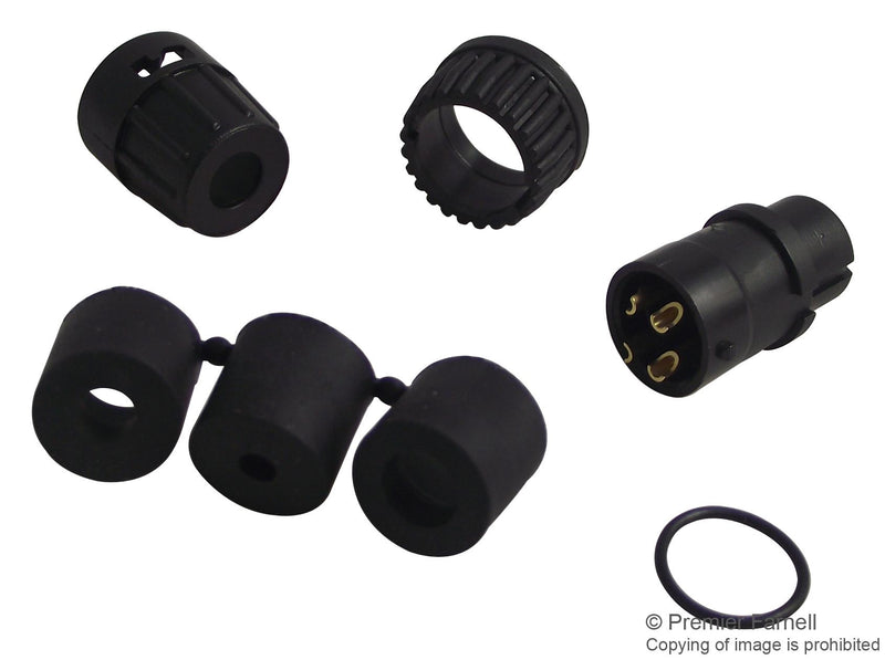 SWITCHCRAFT/CONXALL 6282-4SG-3DC Circular Connector, Mini-Con-X Series, Cable Mount Receptacle, 4 Contacts, Solder Socket