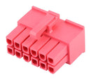 Molex 46992-0620 46992-0620 Connector Housing Red Mini-Fit Versa Color 46992 Receptacle 6 Ways 4.2 mm