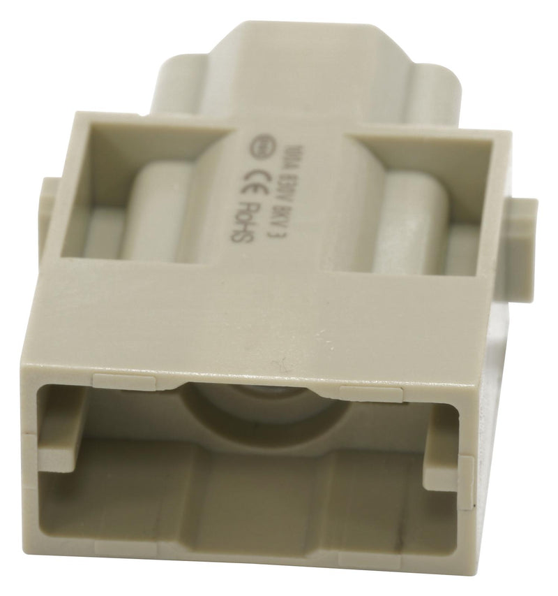 Multicomp PRO MP009467 Heavy Duty Connector MP-HM Inserts Module 1 Contact Plug Crimp Pin - Contacts Not Supplied