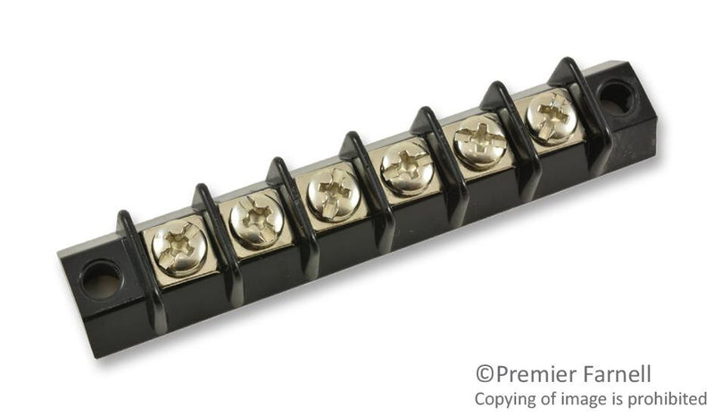 MARATHON SPECIAL PRODUCTS 599-GP-6 TERMINAL BLOCK, BARRIER, 6 POSITION, 22-16AWG