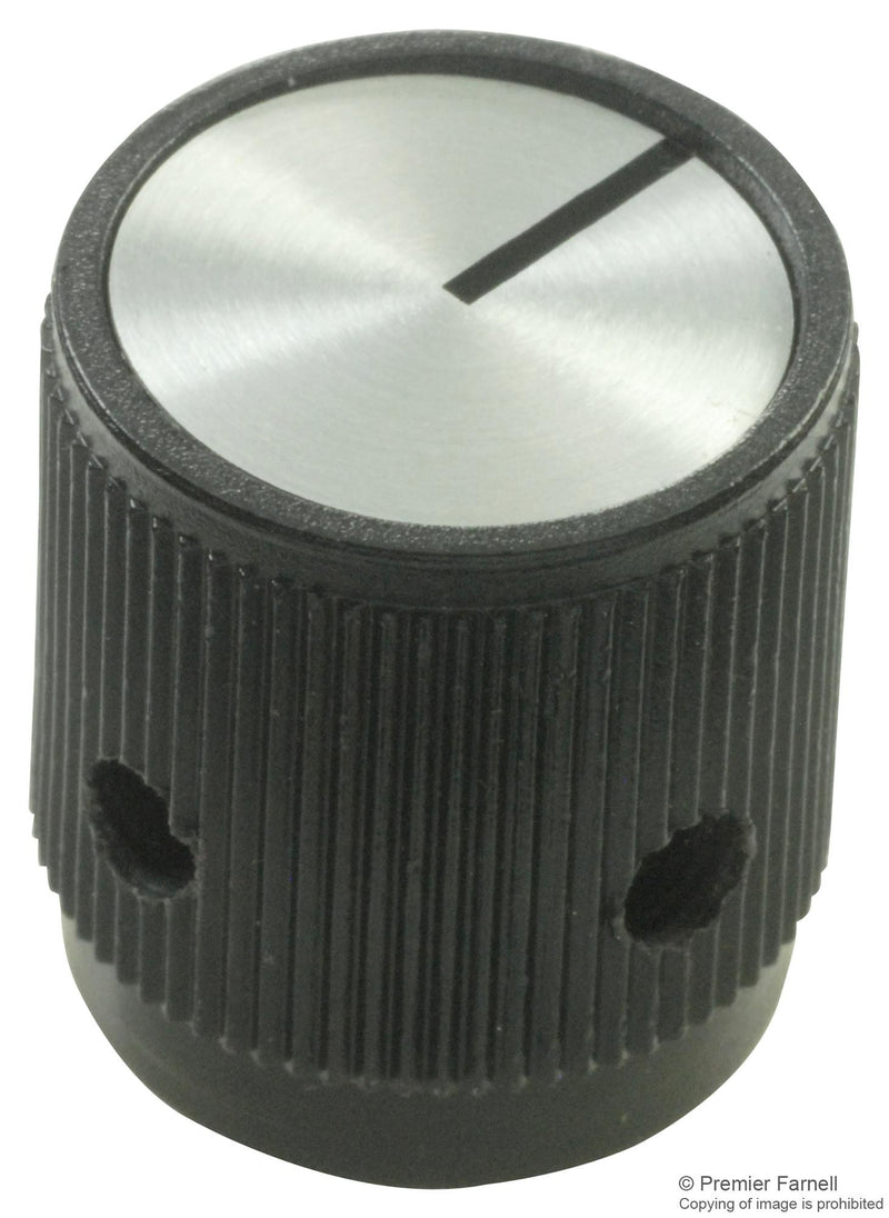 KEYSTONE 8555 ROUND SKIRTED KNOB, 0.25IN