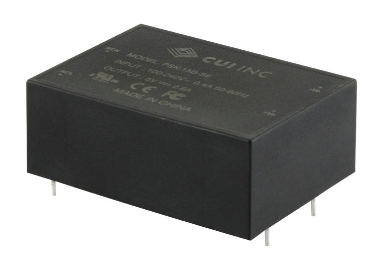 CUI PSK-15B-S24 AC/DC PCB Mount Power Supply (PSU) ITE 1 Output 15 W 24 V 625 mA