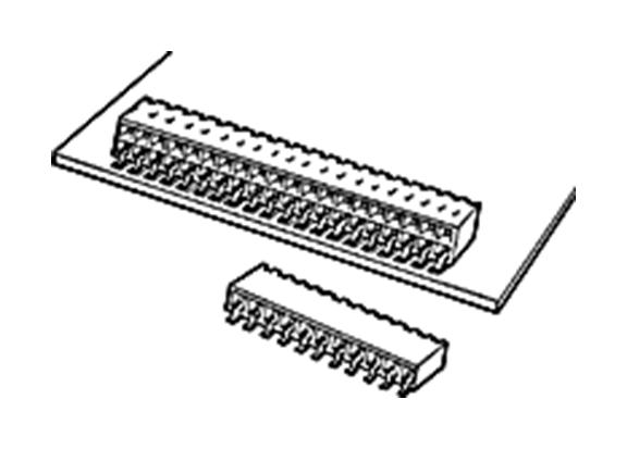 Amphenol Communications Solutions 71609-304ALF 71609-304ALF Conn R/A Rcpt 8POS 2ROW 2.54MM