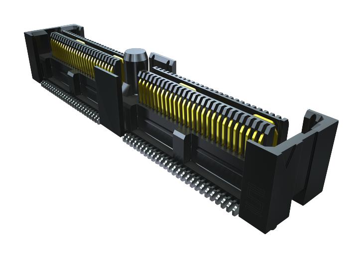 Samtec QFS-052-04.25-L-D-A-GP Mezzanine Connector Receptacle 0.635 mm 2 Rows 104 Contacts Surface Mount Phosphor Bronze