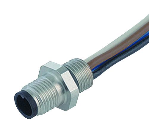 Binder 09-3111-00-04 Sensor Cable M5 Straight 4 Position Plug Free End 200 mm 7.9 " 707 Series