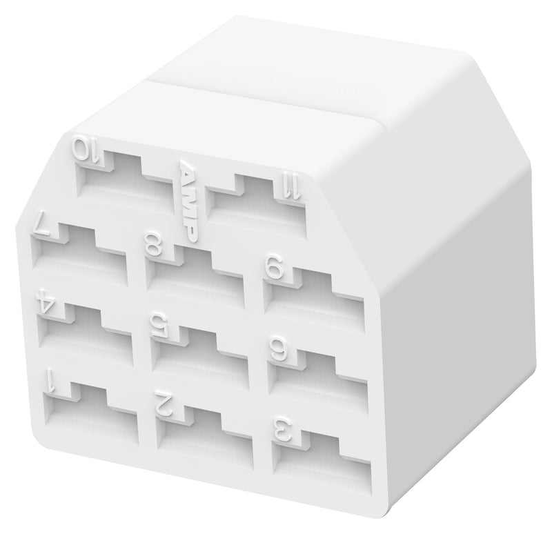 AMP - TE Connectivity 151325-1 Connector Accessory 11 Way Terminal Housing FASTIN-FASTON Receptacle Contacts