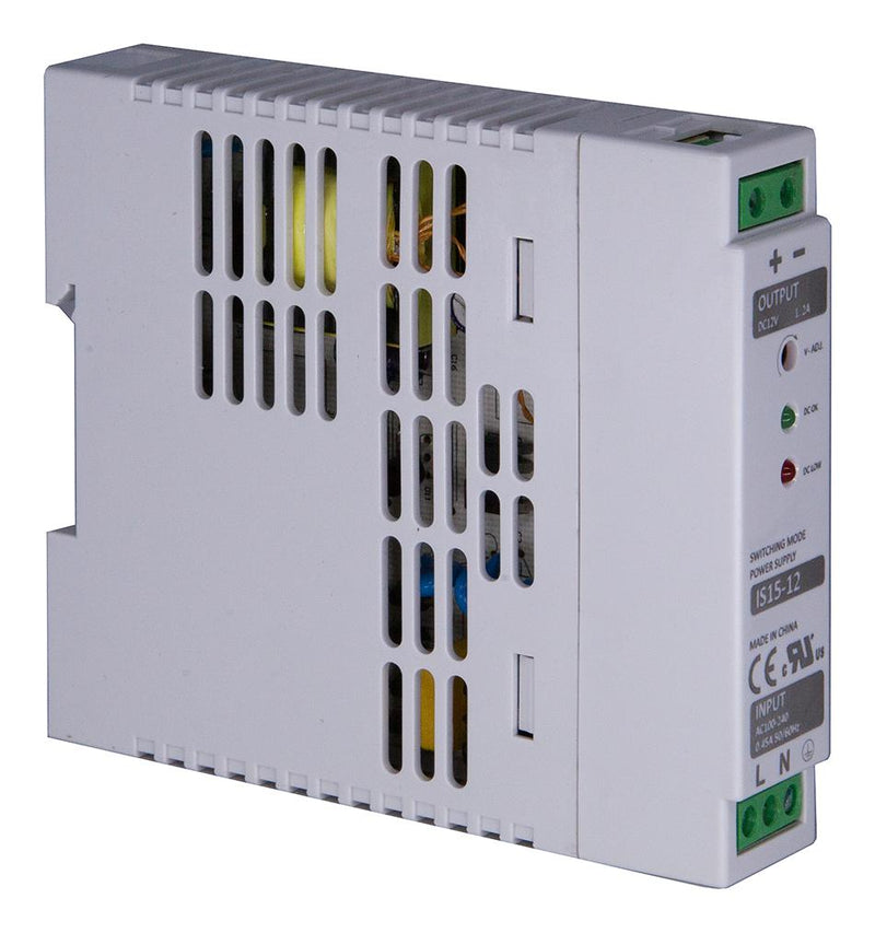 Multicomp PRO MP003272 MP003272 AC/DC DIN Rail Power Supply (PSU) ITE 1 Output 15 W 12 V 1.2 A