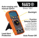 Klein Tools MM420 Digital Multimeter HH Trms 10A 600V New