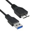 Qualtek Electronics 3023029-03M 3023029-03M USB Cable 3.0 Type A-MICRO B Plug 3M