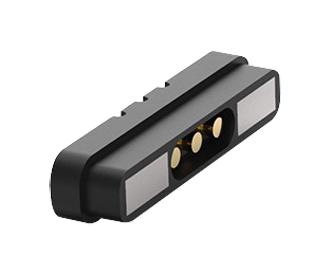 Edac 686-0032221-111 Magnetic Connector 3 Contacts Receptacle Straight 2.7 mm 2 A Black
