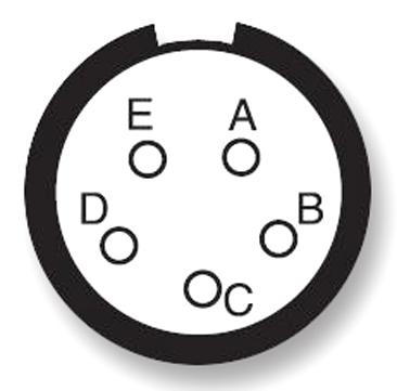 Amphenol LTD D38999/20WB5PB-LC D38999/20WB5PB-LC Circular Connector MIL-DTL-38999 Series III Wall Mount Receptacle 5 Contacts