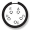 Amphenol Industrial D38999/20FB5AN D38999/20FB5AN Circular Connector MIL-DTL-38999 Series III Wall Mount Receptacle 5 Contacts