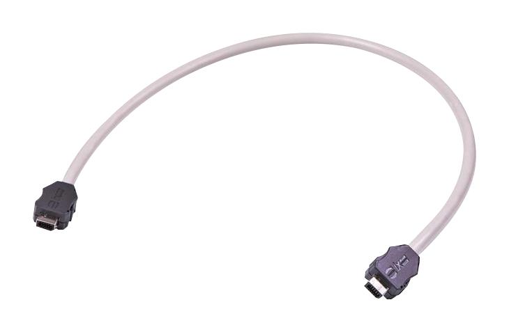 Harting 33481111A21050 Ethernet Cable IX 10Pos Plug 16.4 ft 5 m Grey