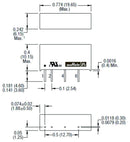 Murata Power Solutions MER1S2415SC Isolated Through Hole DC/DC Converter ITE 1:1 1 W Output 15 V 67 mA