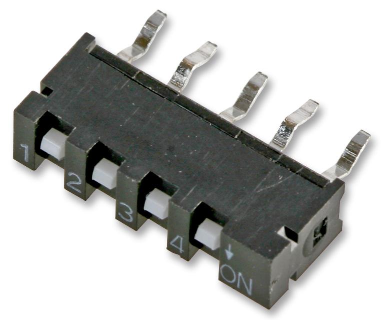 MULTICOMP SIP-04T DIP / SIP Switch, 4 Circuits, SPST, Through Hole, SIP Series, SIP, 5 VDC