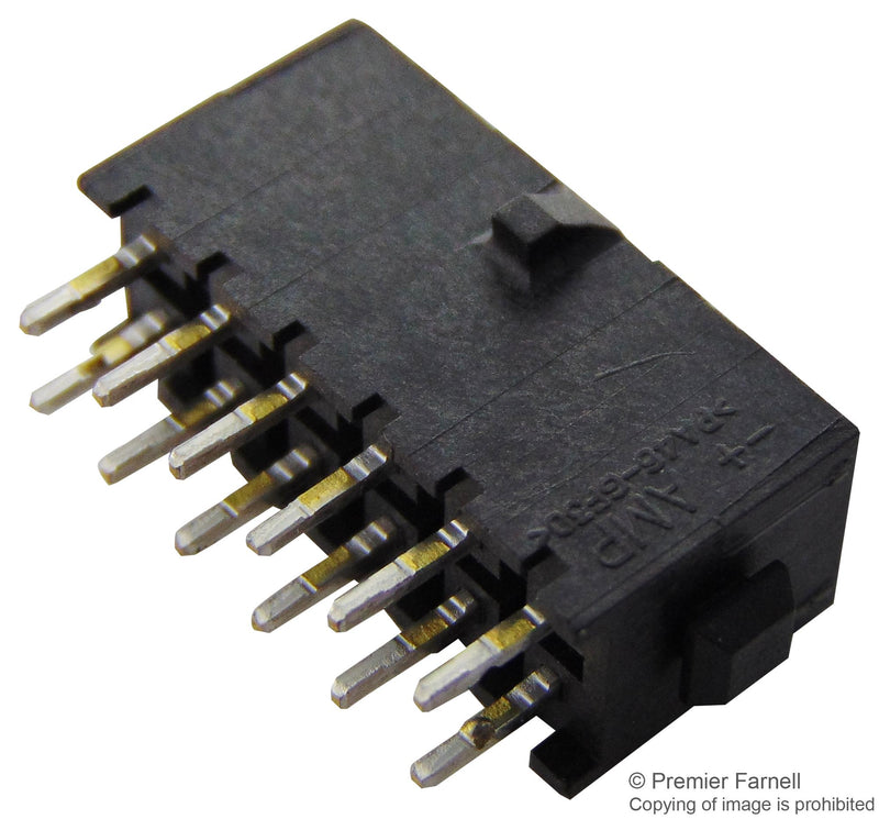 AMP - TE Connectivity 4-794630-0 4-794630-0 Pin Header Vertical Wire-to-Board 3 mm 2 Rows 10 Contacts Through Hole Straight