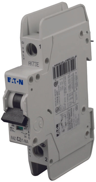 Eaton Cutler Hammer FAZ-C2/1-NA-SP Circuit Breaker Thermal Magnetic 1P 2A