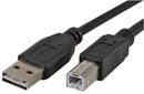 PRO Signal PSG91254 PSG91254 USB Cable Type A Plug to B 5 m 16.4 ft 2.0 Black