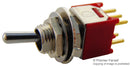 MULTICOMP 2MD2T1B5M2RE Toggle Switch, DPDT, Non Illuminated, On-(On), 2MD2 Series, Panel, 100 mA