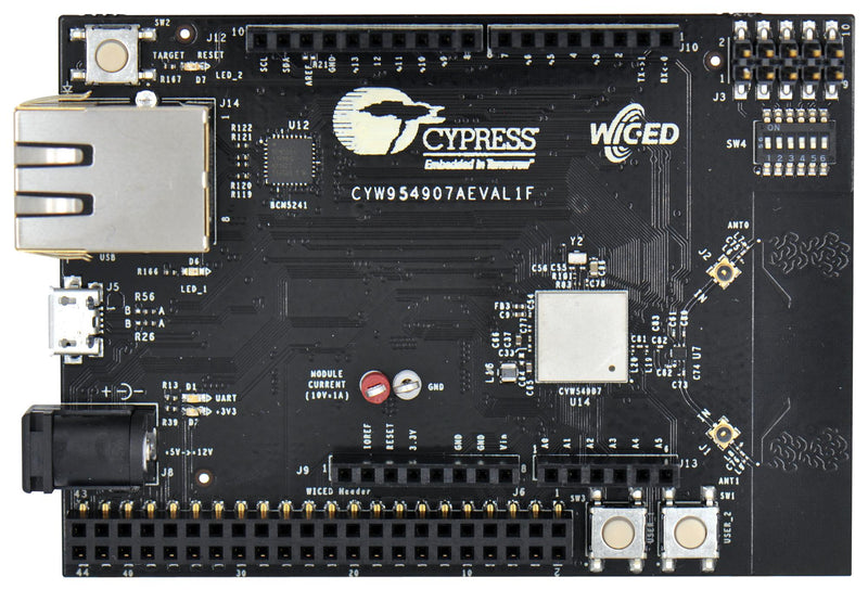 Cypress Semiconductor CYW954907AEVAL1F Development Board CYW54907 Wireless MCU Arduino Compatible