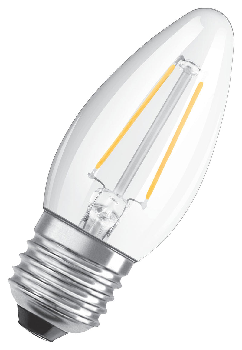 Ledvance 4058075590670 LED Light Bulb Filament Candle E27 Warm White 2700 K Dimmable 300&deg; New