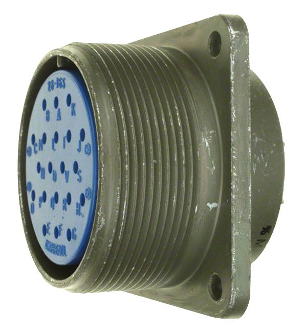 Amphenol Industrial AIT0-22-23SS AIT0-22-23SS Circular Connector AIT Series Wall Mount Receptacle 8 Contacts Solder Socket Threaded 22-23